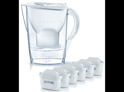 Jarra de Agua Filtrada 2.4L BRITA Marella + 6 filtros MAXTRA+