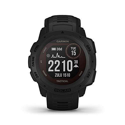 Reloj GPS Garmin Instinct Tactical Solar, con carga solar y funciones tácticas